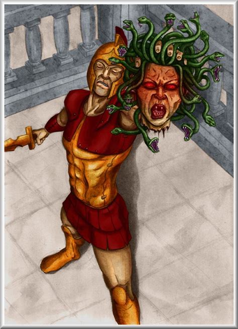 who killed the gorgon medusa